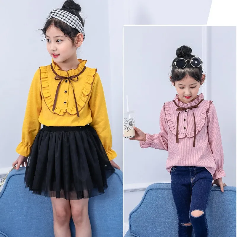 Girls Blouses Cotton Brand Cute Girl Shirt Long Sleeve Spring Costume Children Clothing White Teenage Girls School Uniform Shirt
Girls Blouses Cotton Brand Cute Girl Shirt Long Sleeve Spring Costume Children Clothing White Teenage Girls School Uniform Shirt