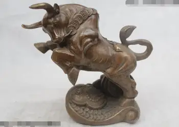 Free shipping S03130 8"Chinese Folk Pure Bronze excellent Lucky Lifelike Money drawing Ox Statue
Free shipping S03130 8"Chinese Folk Pure Bronze excellent Lucky Lifelike Money drawing Ox Statue