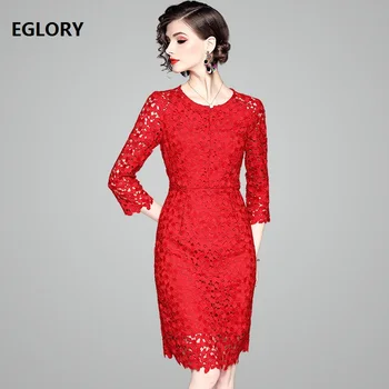 2019 Spring Fashion Bodycon Dress Women O-Neck Hollow Out Lace Embroidery Party Knee-Length Dress Vestidos Special Occasion
2019 Spring Fashion Bodycon Dress Women O-Neck Hollow Out Lace Embroidery Party Knee-Length Dress Vestidos Special Occasion