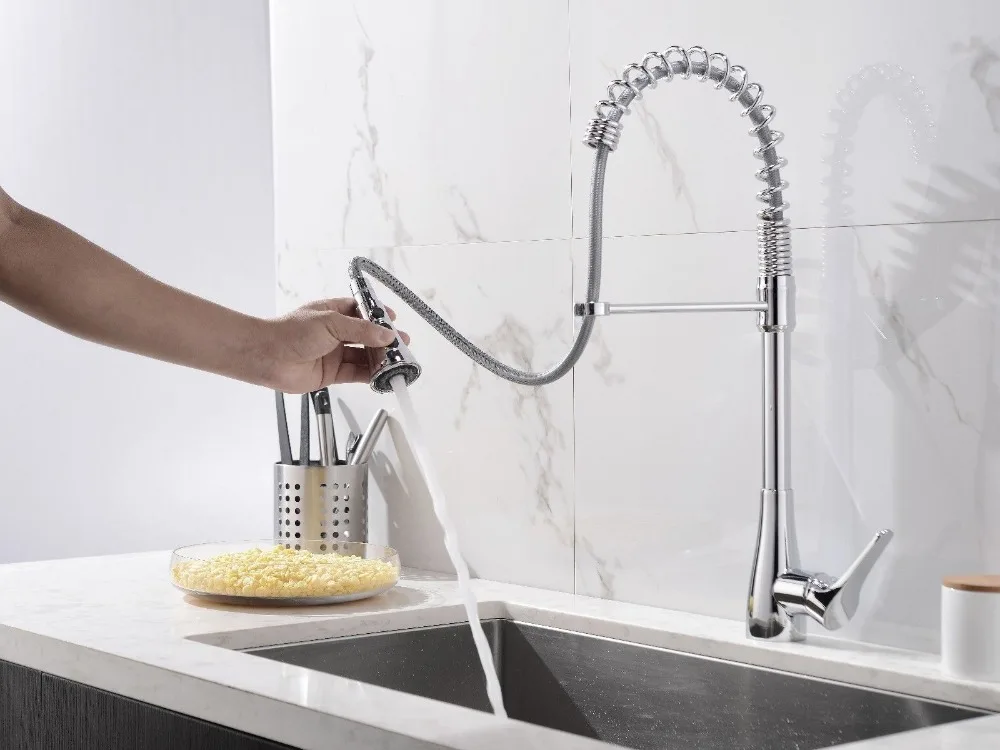 Free ship Modern Tall/High Pull-out/Pull-down chrome color Sprayer kitchen mixer tap single hole /handle Deck mounted
Free ship Modern Tall/High Pull-out/Pull-down chrome color Sprayer kitchen mixer tap single hole /handle Deck mounted
