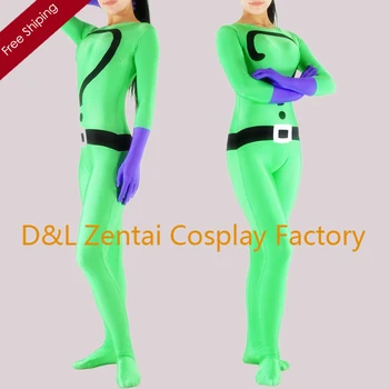 Free Shipping DHL Sexy Women Green Question Mark Lycra Spandex Skin-Tight Bodysuit One-Piece Leotard Catsuits Halloween Party
Free Shipping DHL Sexy Women Green Question Mark Lycra Spandex Skin-Tight Bodysuit One-Piece Leotard Catsuits Halloween Party