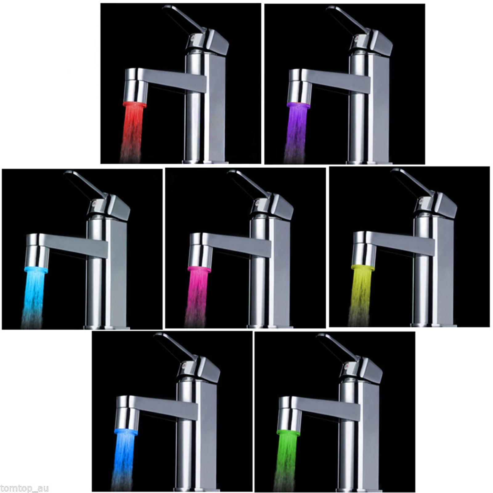 LED faucet temperature sensor kitchen LED Light Water faucets Tap Heads RGB Glow Shower Stream bathroom 3 Color Change Drop ship
LED faucet temperature sensor kitchen LED Light Water faucets Tap Heads RGB Glow Shower Stream bathroom 3 Color Change Drop ship