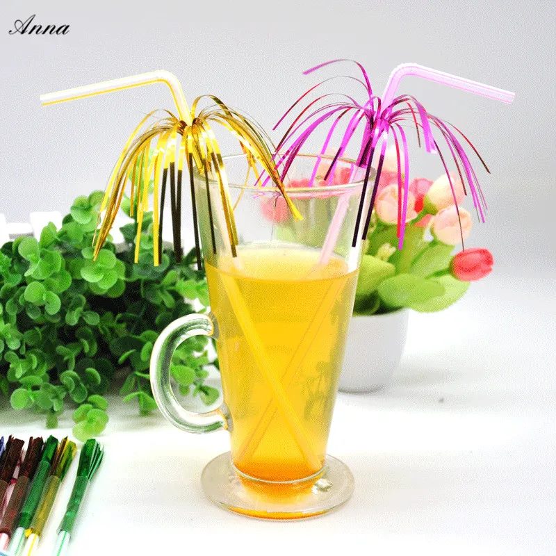 100pc Children's Fireworks Crazy Straw Diy Personality Model One-time Drink Juice Straw 
100pc Children's Fireworks Crazy Straw Diy Personality Model One-time Drink Juice Straw