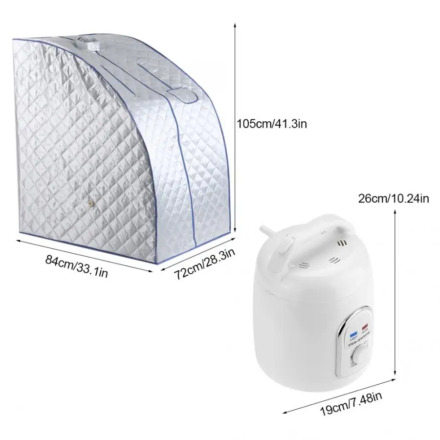 Portable 1.5L Steam Sauna Spa Home Tent Pot Machine Slimming Weight Loss Therapy Home Use
Portable 1.5L Steam Sauna Spa Home Tent Pot Machine Slimming Weight Loss Therapy Home Use