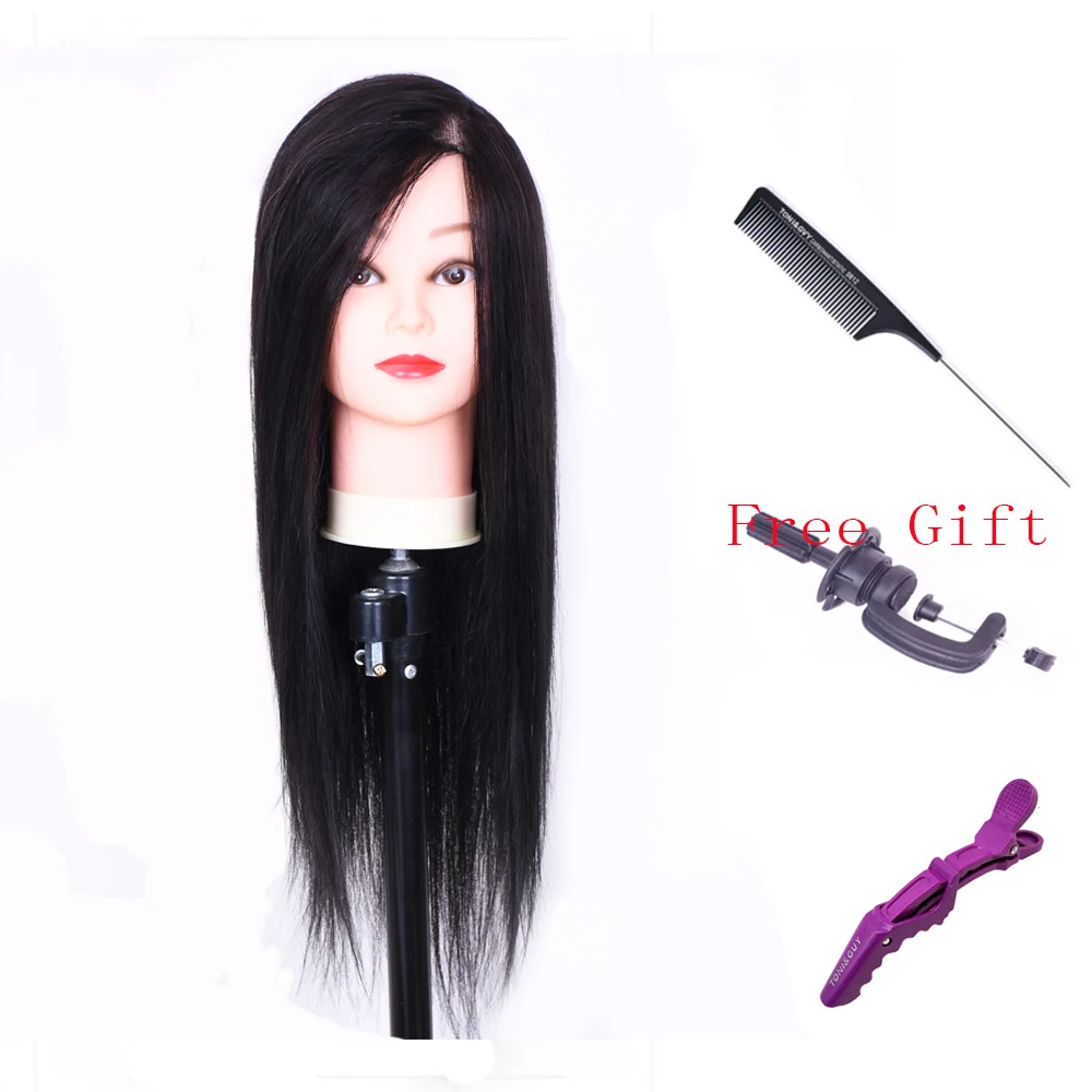 22" 70% Real Human Hair Hairdressing Training Head Practice Mannequin Modle Doll Head With Clamp Comb Clip
22" 70% Real Human Hair Hairdressing Training Head Practice Mannequin Modle Doll Head With Clamp Comb Clip