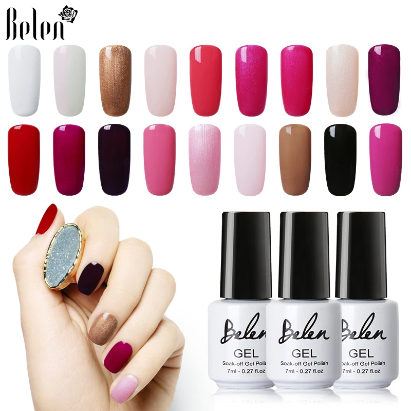 Belen 7ml Lucky Color 79 Colors UV Gel Nail Polish Long-lasting Gel Lacquer UV LED Lamp Base Top Coat Semi Permanent Varnish
Belen 7ml Lucky Color 79 Colors UV Gel Nail Polish Long-lasting Gel Lacquer UV LED Lamp Base Top Coat Semi Permanent Varnish