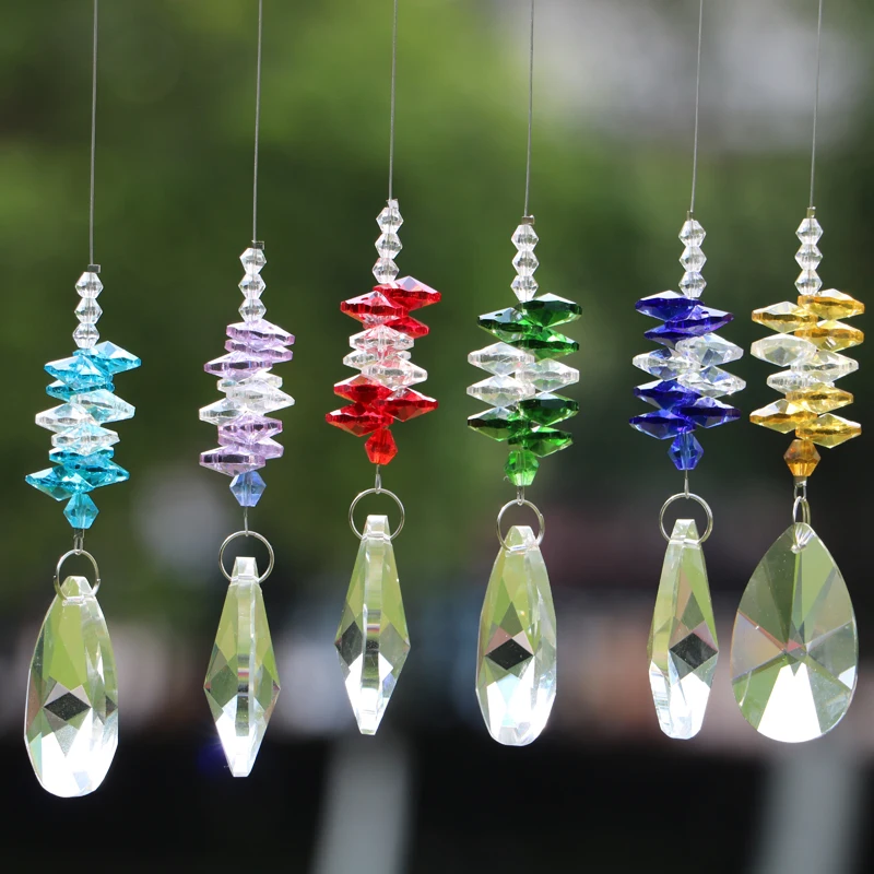1PCS Hanging Glass Crystal Suncatcher Pear Pendant Rainbow Maker Window Sun Catcher Gift 38mm 50mm
1PCS Hanging Glass Crystal Suncatcher Pear Pendant Rainbow Maker Window Sun Catcher Gift 38mm 50mm