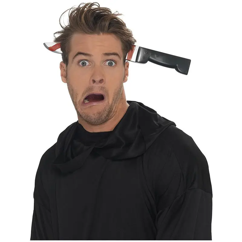 TOYZHIJIA Halloween Decoration Fake Knife Pass Through Head Scary Prank Toy Bloody Horror Costume Props April Fools' Day Decor
TOYZHIJIA Halloween Decoration Fake Knife Pass Through Head Scary Prank Toy Bloody Horror Costume Props April Fools' Day Decor