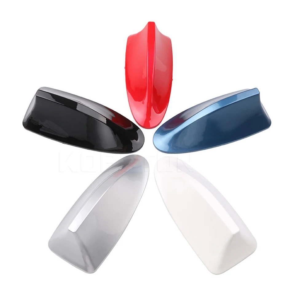 Kebidumei Car Auto Roof FM Shark Fin Antenna Special Car Radio FM Signal Aerials Antenna for BMW VW Ford Polo Car Styling