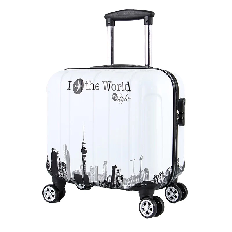 

18 inch Travel Suitcase for Women&Men Trolley Travel Bags Spinner Wheels Student Rolling Luggage bag Boarding box Travel Luggage