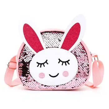 Children Girls Solid Casual PU Sling Messenger Bags Rabbit Fashion Sequin Packs Kids Girl Crossbody Shiny Shoulder Bags
Children Girls Solid Casual PU Sling Messenger Bags Rabbit Fashion Sequin Packs Kids Girl Crossbody Shiny Shoulder Bags