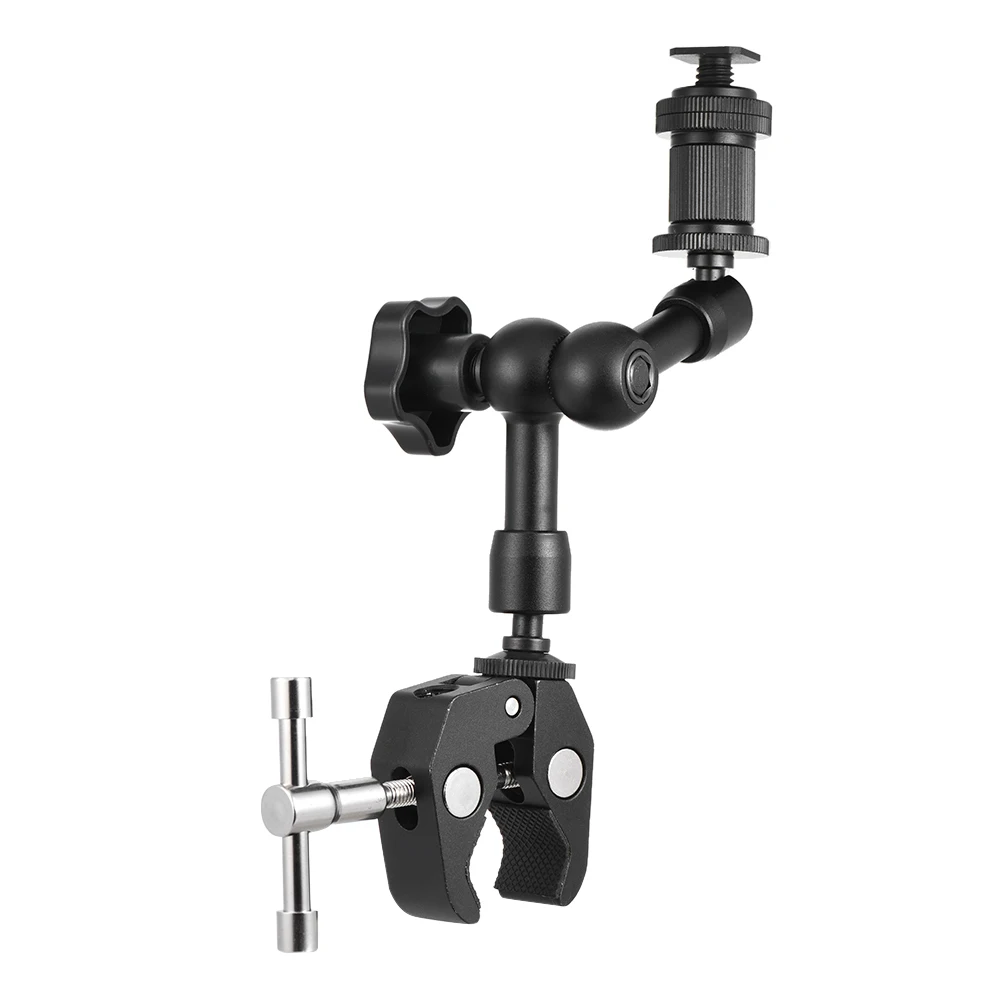 Clamp Mount Friction Arm Super Clamp Mount Adjustable Articulating Arm Plier Clip for Field Monitor LED Light Flash Microphone
Clamp Mount Friction Arm Super Clamp Mount Adjustable Articulating Arm Plier Clip for Field Monitor LED Light Flash Microphone
