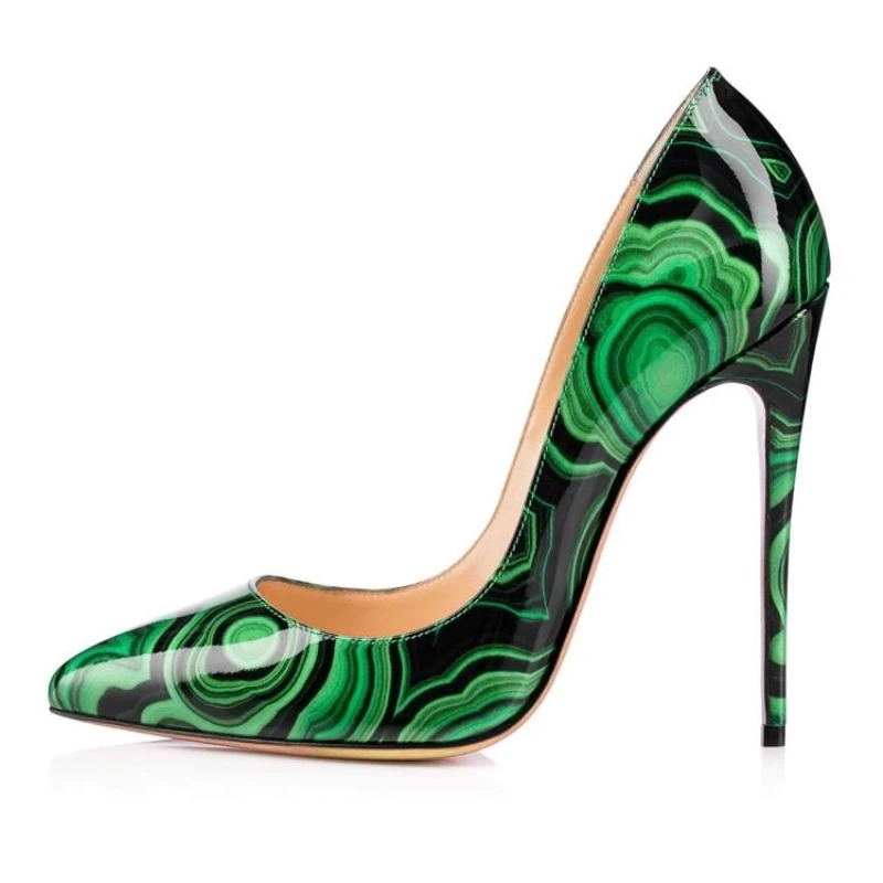 Women Pumps Patent Leather Original Design Ladies Thin High Heels Shallow Luxury Brand Pointed Toe Women Party Shoes Green Color
Women Pumps Patent Leather Original Design Ladies Thin High Heels Shallow Luxury Brand Pointed Toe Women Party Shoes Green Color