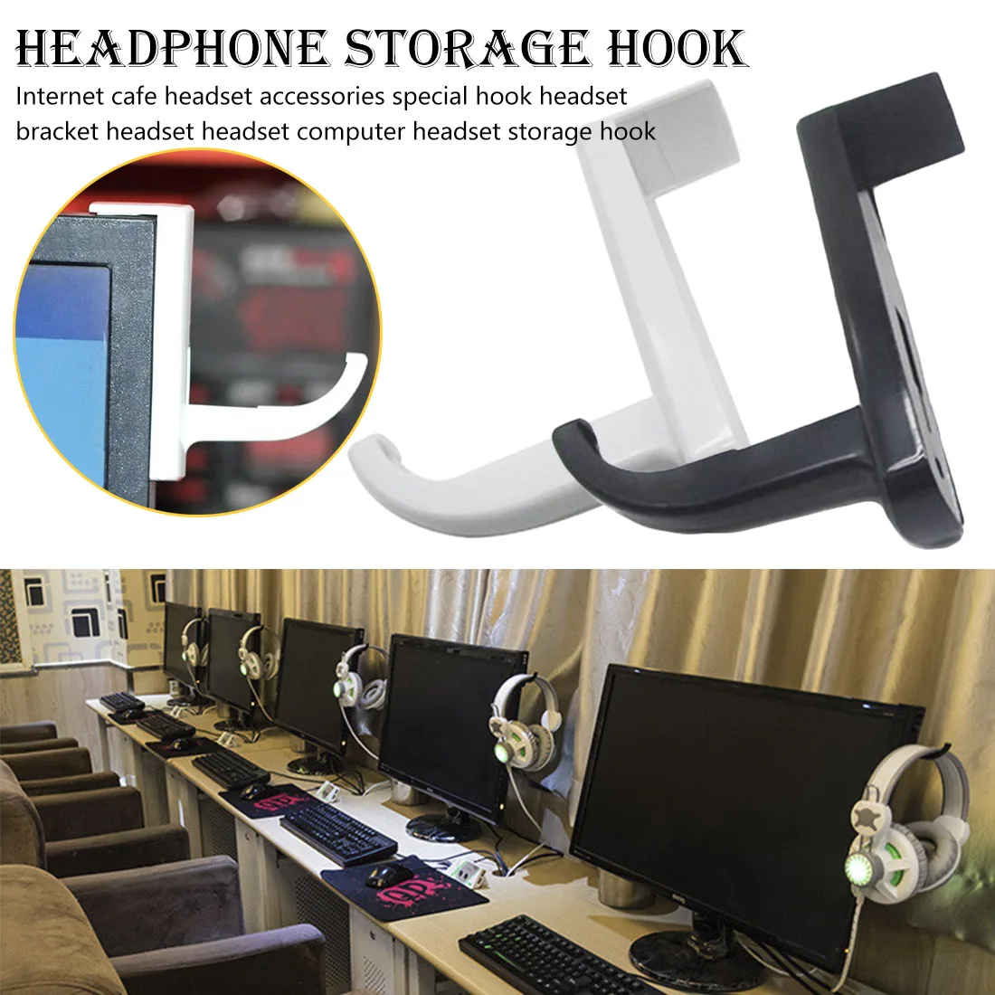 Mini Universal Durable Headphone Stand Headset Hanger Wall Hook PC Monitor Earphone Stand Rack Holder Computer Accessories
Mini Universal Durable Headphone Stand Headset Hanger Wall Hook PC Monitor Earphone Stand Rack Holder Computer Accessories