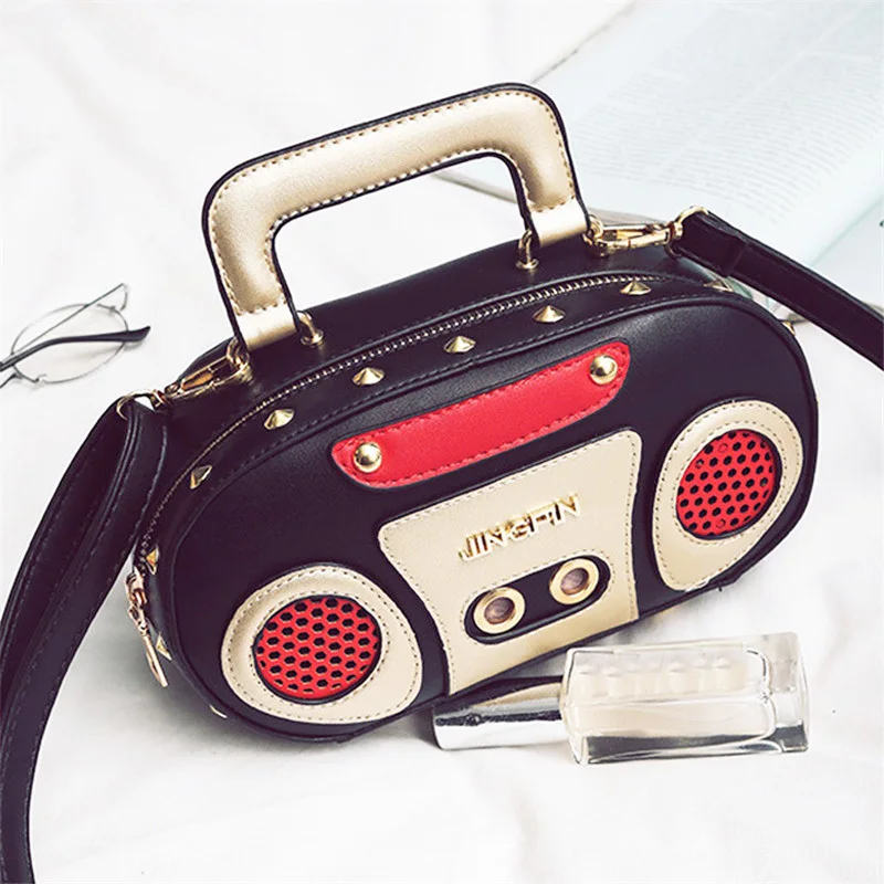 brand design Rock style Retro Radio Shape Handbags Women Shouder Bag Women's Fashion Rivet Letter Bag Korea Punk Tote Bag
brand design Rock style Retro Radio Shape Handbags Women Shouder Bag Women's Fashion Rivet Letter Bag Korea Punk Tote Bag