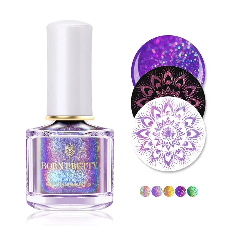 BORN PRETTY 6ml Holographic Stamping Polish Holo Laser Nail Art Plate Printing Polish Manicure Design
BORN PRETTY 6ml Holographic Stamping Polish Holo Laser Nail Art Plate Printing Polish Manicure Design