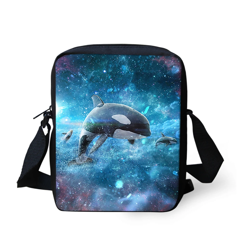 THIKIN Blue Galaxy Dolphin Messenger Bag Cute Custom Crossbody Bags Cartoon Animal Pattern Shoulder Bags for Boys Girls Teenager
THIKIN Blue Galaxy Dolphin Messenger Bag Cute Custom Crossbody Bags Cartoon Animal Pattern Shoulder Bags for Boys Girls Teenager