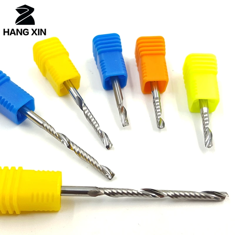 5 pieces / set of 1.5X8MM single-slot spiral drill bit, CNC engraving drill tool for efficient cutting of wood acrylic aluminum
5 pieces / set of 1.5X8MM single-slot spiral drill bit, CNC engraving drill tool for efficient cutting of wood acrylic aluminum