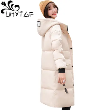 UHYTGF Winter Jacket Women Parka Hooded Down Jacket Cotton Padded Long Coat Warm Thicken Female Coats Plus size Parka Outwear 80
UHYTGF Winter Jacket Women Parka Hooded Down Jacket Cotton Padded Long Coat Warm Thicken Female Coats Plus size Parka Outwear 80