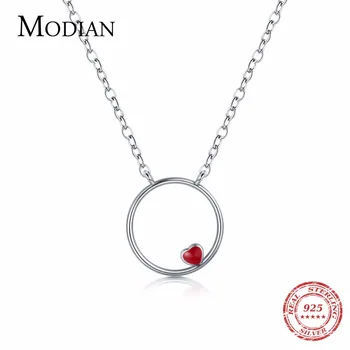 Modian Real 925 Sterling Silver Round Heart Enamel Fashion Necklaces Lovely Jewelry For Women Valentine Sterling Silver Pendant
Modian Real 925 Sterling Silver Round Heart Enamel Fashion Necklaces Lovely Jewelry For Women Valentine Sterling Silver Pendant