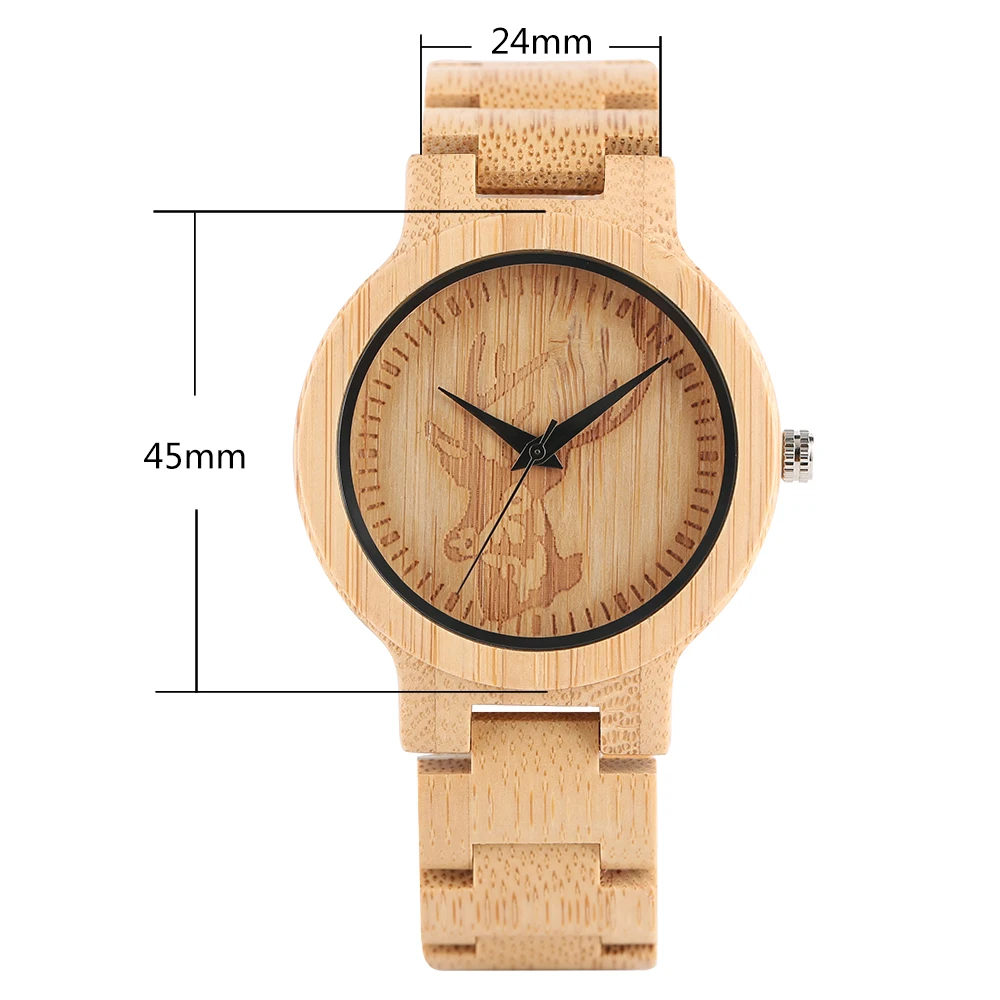 YISUYA Full Wooden Creative Watches Casual Bamboo Wood Men`s Wrist Watch Nature Wood Band Fold Clasp Quartz Watches Women Clock (14)