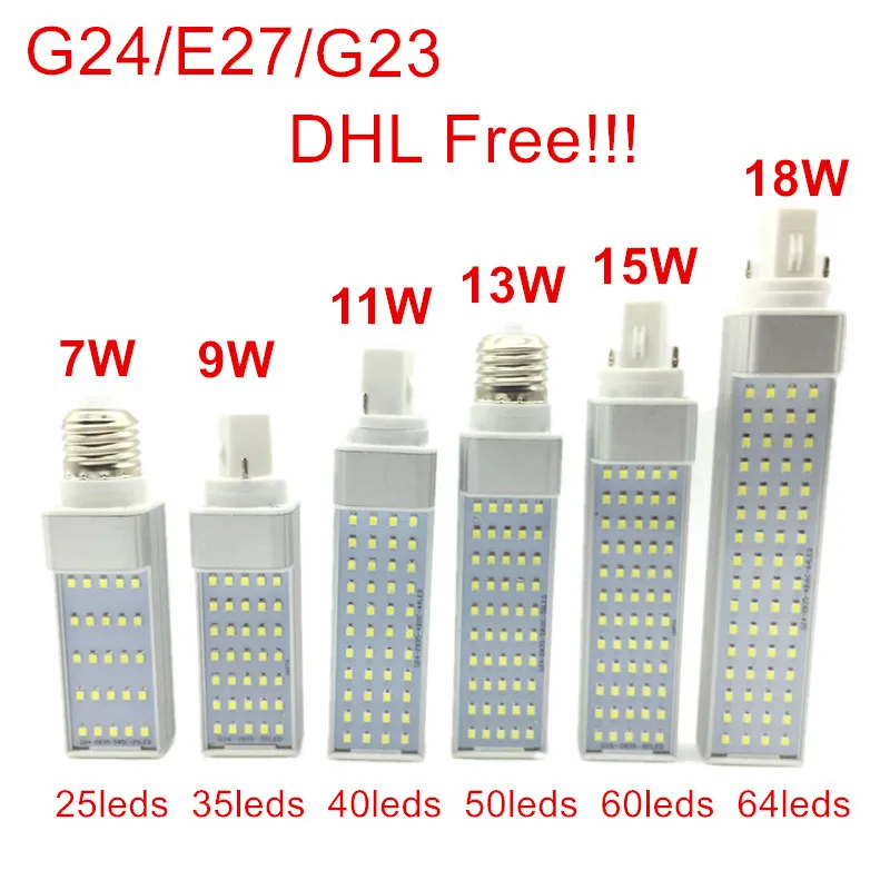 20pcs/lot,DHL Free!led corn bulb SMD 2835 led lamp 180 degree AC85-265V 7W 9W 11W 13W 15W 18W led lighting E27 G24 G23 led bulb
20pcs/lot,DHL Free!led corn bulb SMD 2835 led lamp 180 degree AC85-265V 7W 9W 11W 13W 15W 18W led lighting E27 G24 G23 led bulb