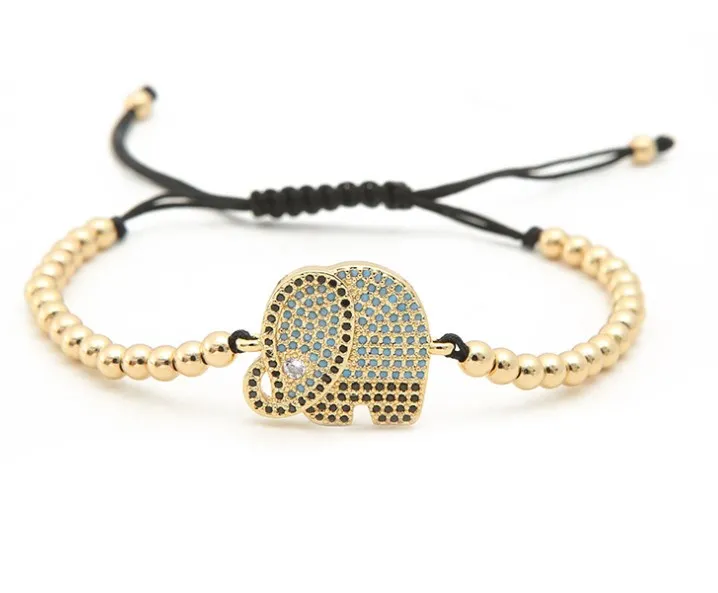 gold silver micro pave cz Cubic Zirconia rope adjusted Copper Beads Bracelet xh434 Elephant Charm Braided Bangles
gold silver micro pave cz Cubic Zirconia rope adjusted Copper Beads Bracelet xh434 Elephant Charm Braided Bangles