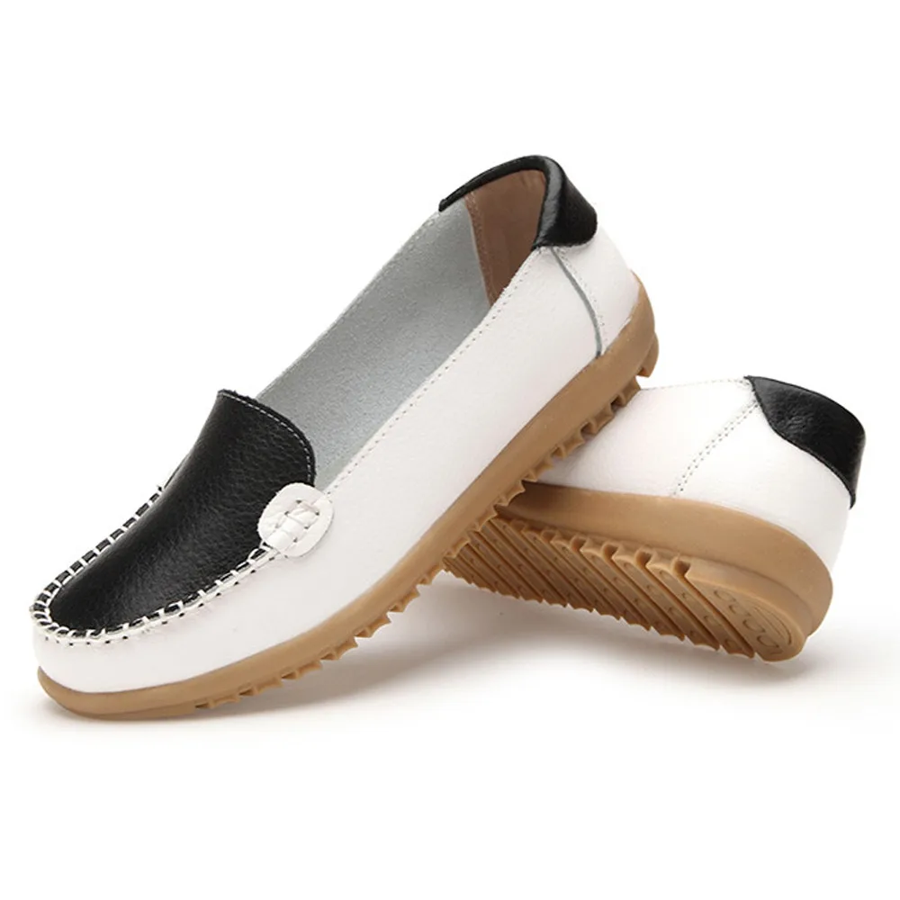 New Women Fashion Flat Slip On Pu Leather Hit Colors Shoes Girls Shallow Shoes Female Comfortable Simple Casual Shoes Dec22 
New Women Fashion Flat Slip On Pu Leather Hit Colors Shoes Girls Shallow Shoes Female Comfortable Simple Casual Shoes Dec22