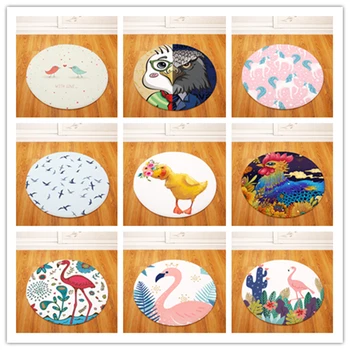 Modern Fashion Nordic Bird Round Chair/Table Desk Mat Living Room Bedroom Area Rug Decorative Carpet
Modern Fashion Nordic Bird Round Chair/Table Desk Mat Living Room Bedroom Area Rug Decorative Carpet