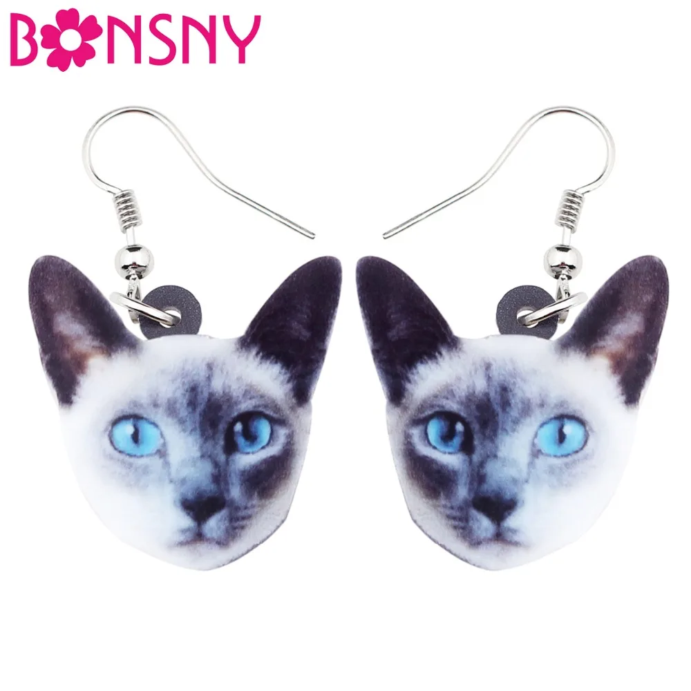 Bonsny Acrylic Lovely Blue Eyes Kitten Cat Earrings Big Long Dangle Drop Fashion Jewelry For Women Girls Ladies Kids Bulk Animal
Bonsny Acrylic Lovely Blue Eyes Kitten Cat Earrings Big Long Dangle Drop Fashion Jewelry For Women Girls Ladies Kids Bulk Animal