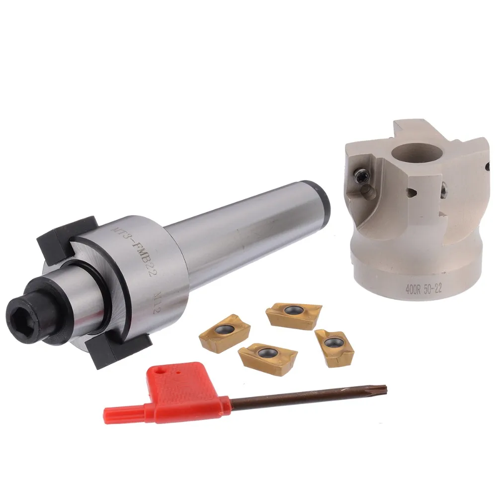 Mayitr 1pc Pratical MT3-FMB-Shank 50mm Face End CNC Mill Cutter + 4pcs APMT1604 Inserts with Wrench For Power Tools
Mayitr 1pc Pratical MT3-FMB-Shank 50mm Face End CNC Mill Cutter + 4pcs APMT1604 Inserts with Wrench For Power Tools