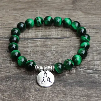 Trendy Unisex Wrist Mala Buddha Tree of Life Strand Bracelet Natural Green Tiger Eye Stone Women Jewelry Men Bracelet
Trendy Unisex Wrist Mala Buddha Tree of Life Strand Bracelet Natural Green Tiger Eye Stone Women Jewelry Men Bracelet