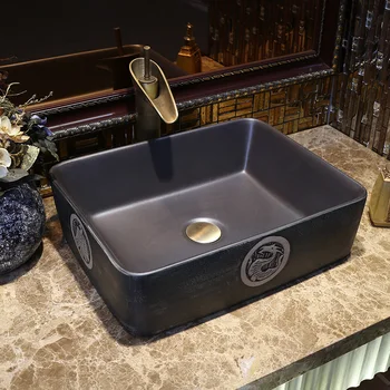 Rectangular Ceramic Counter Top Wash Basin Cloakroom Hand Painted Vessel Sink bathroom sinks furniture bathroom sinks
Rectangular Ceramic Counter Top Wash Basin Cloakroom Hand Painted Vessel Sink bathroom sinks furniture bathroom sinks