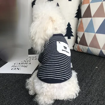 Fashion Stripe Dog Clothes Antumn Vest Clothes Cat Shirt Sweater Cotton Pet Clothing Costume for Small Dogs Yorkshire Chihuahua
Fashion Stripe Dog Clothes Antumn Vest Clothes Cat Shirt Sweater Cotton Pet Clothing Costume for Small Dogs Yorkshire Chihuahua