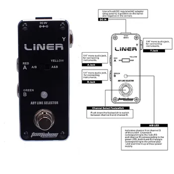 LINER Guitar Lne Selection Effect ALR-3 Electric Guitar Signal Switchover Device Effects Mini Aby Line Select Accessories Guita
LINER Guitar Lne Selection Effect ALR-3 Electric Guitar Signal Switchover Device Effects Mini Aby Line Select Accessories Guita