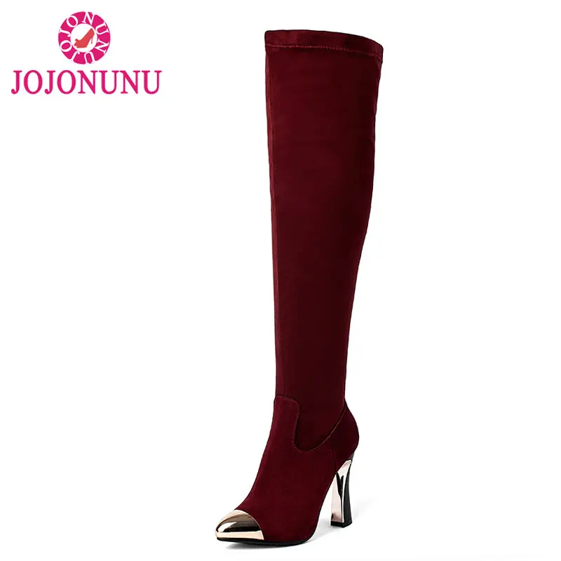 FITWEE Women Vintage Boots Genuine Leather Over Knee Boots High Heel Metal Pointed Toe Botas Zipper Women Shoes Size 34-39
FITWEE Women Vintage Boots Genuine Leather Over Knee Boots High Heel Metal Pointed Toe Botas Zipper Women Shoes Size 34-39