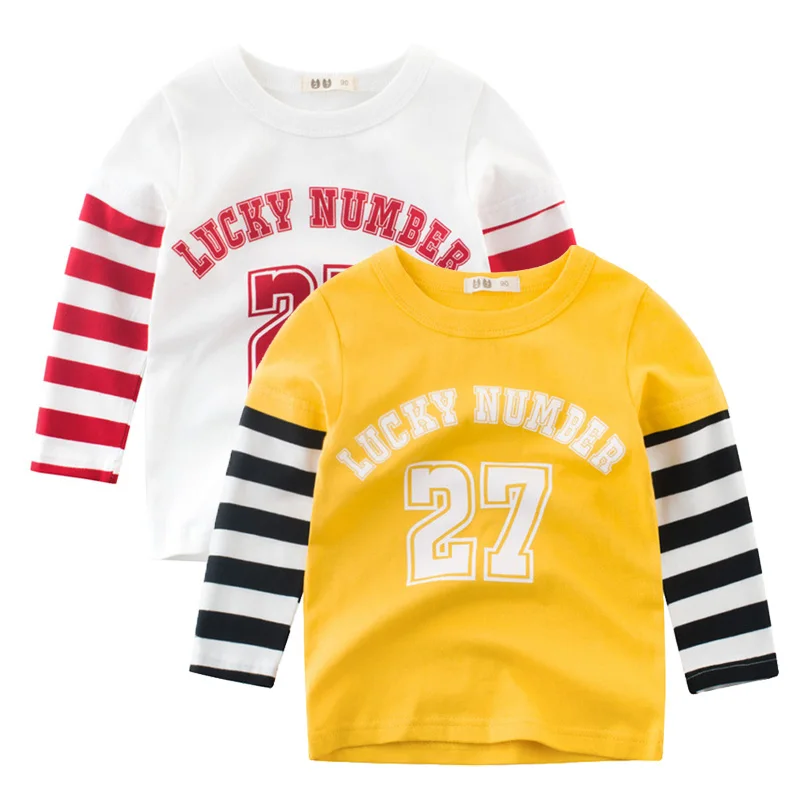 Children T-shirt Boys Girls Clothes Autumn Baby Boys Tops & Tees Letters Striped Kids Long Sleeve Sweatshirt Boys T Shirts
Children T-shirt Boys Girls Clothes Autumn Baby Boys Tops & Tees Letters Striped Kids Long Sleeve Sweatshirt Boys T Shirts