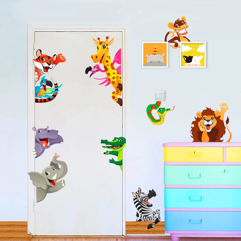 cartoon animals world child wall art stickers for kids room bedroom home door decoration diy removeable decals gift
cartoon animals world child wall art stickers for kids room bedroom home door decoration diy removeable decals gift