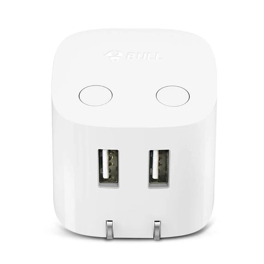BULL Dual USB Wall Charger with Smart Auto Power-off Technology Travel Power Adapter with Foldable Plug 2.4A for iPhone
BULL Dual USB Wall Charger with Smart Auto Power-off Technology Travel Power Adapter with Foldable Plug 2.4A for iPhone
