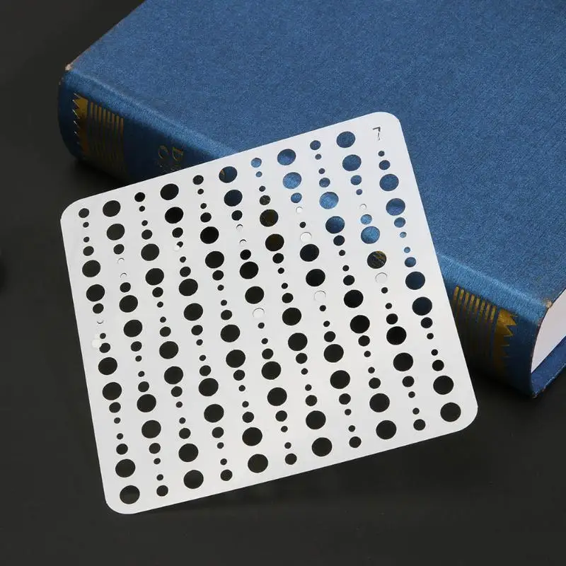 Circle Dot Hollow Stencil for DIY Scrabooking Photo Album Journal Decor Drawing Tool Plastic Template Pochoir for Walls Painting
Circle Dot Hollow Stencil for DIY Scrabooking Photo Album Journal Decor Drawing Tool Plastic Template Pochoir for Walls Painting