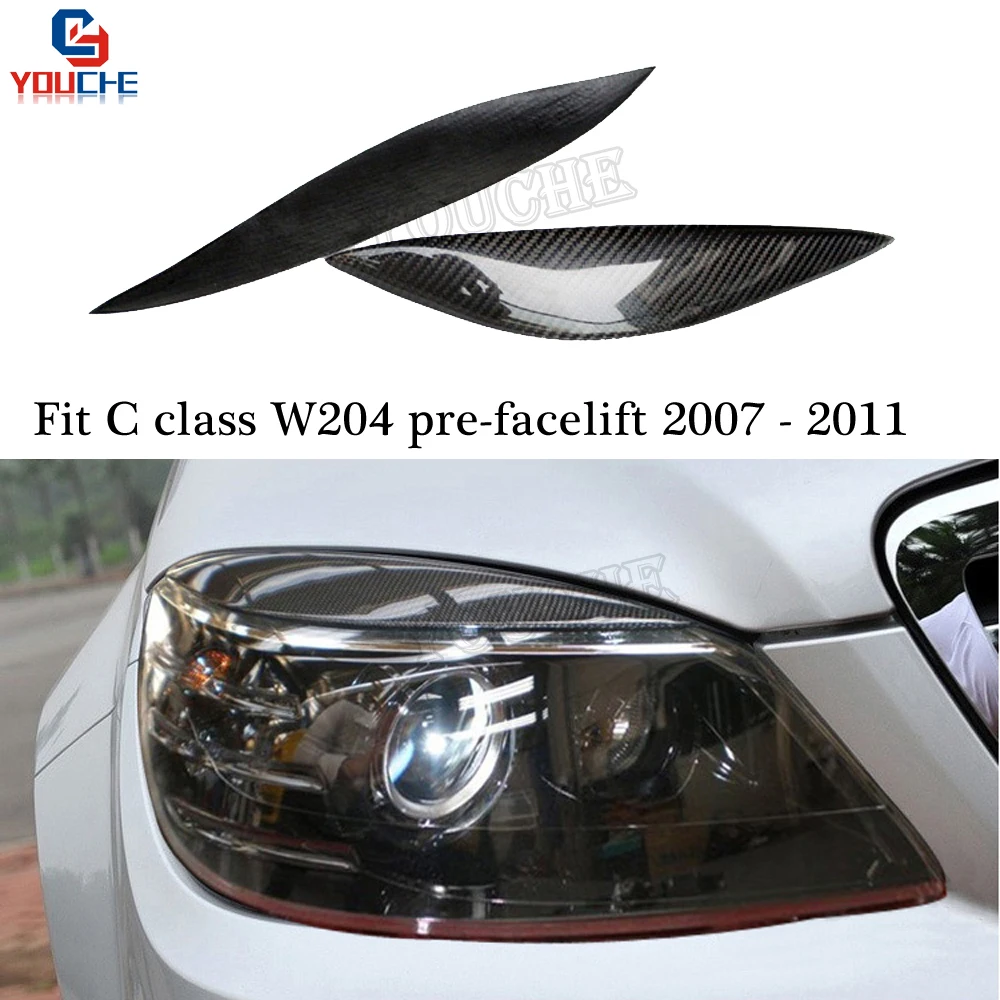 Mercedes W204 Carbon Fiber Headlight Eyelid for Benz C Class W204 2007 - 2011 Front Headlight Eyebrow 1 pair
Mercedes W204 Carbon Fiber Headlight Eyelid for Benz C Class W204 2007 - 2011 Front Headlight Eyebrow 1 pair