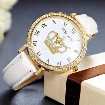 Miss Keke 2019 Luxury Geneva Rhinestone gold Crown Watches fashion casual Ladies Women's dress quartz Wristwatches Clock 1311
Miss Keke 2019 Luxury Geneva Rhinestone gold Crown Watches fashion casual Ladies Women's dress quartz Wristwatches Clock 1311