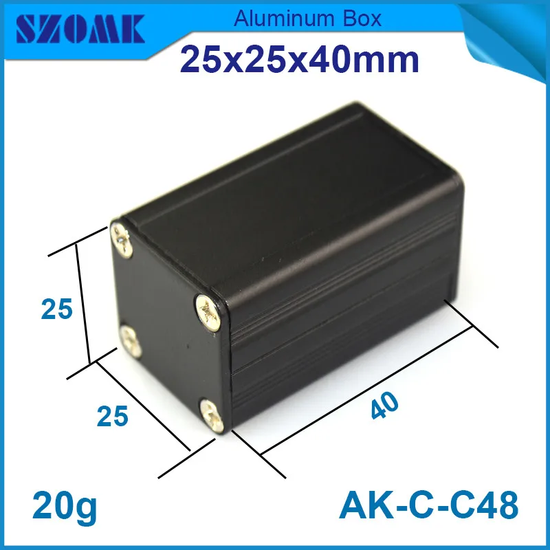 1 piece small black aluminium housing enclosure for electronics with powder coating 25*25*40mm
1 piece small black aluminium housing enclosure for electronics with powder coating 25*25*40mm