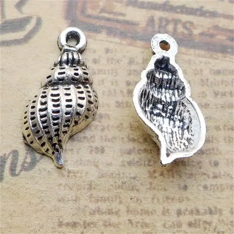 BULK 30 Zinc Alloy Nautical Theme Sea Snail Charms Vintage Silver Plated Bracelet Jewelry Findings 20*10mm 0.8g
BULK 30 Zinc Alloy Nautical Theme Sea Snail Charms Vintage Silver Plated Bracelet Jewelry Findings 20*10mm 0.8g
