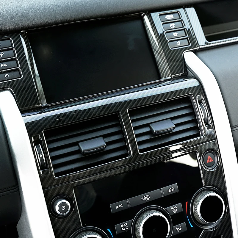 Carbon Fiber For Land Rover Discovery Sport 2015 2016 2017 2018 ABS Center Console AC Vent Outlet Trim Car Accessories 
Carbon Fiber For Land Rover Discovery Sport 2015 2016 2017 2018 ABS Center Console AC Vent Outlet Trim Car Accessories