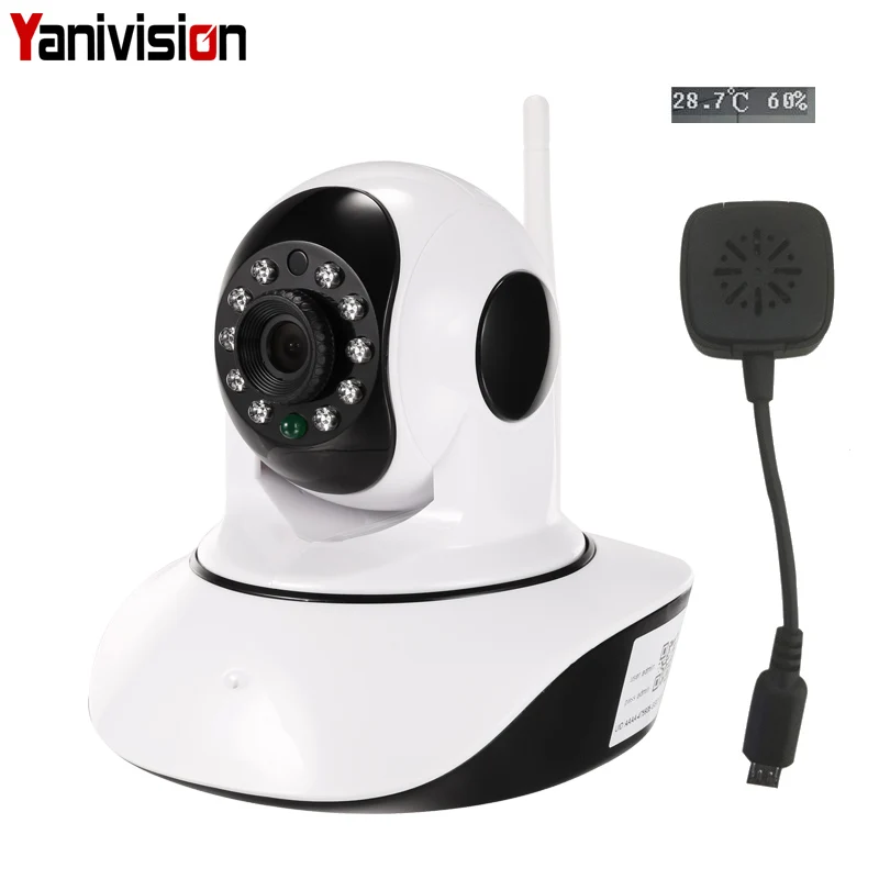 Temperature humidity sensor Wireless 1080p 720p HD IP Camera WiFi Dome IR Night P2P Baby Monitor Audio Talk SD CCTV Onvif
Temperature humidity sensor Wireless 1080p 720p HD IP Camera WiFi Dome IR Night P2P Baby Monitor Audio Talk SD CCTV Onvif
