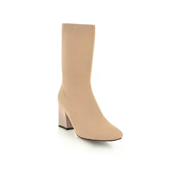 New wind to 18 years in thick with high 43 wool tube with square head 40 - female boots of 18829
New wind to 18 years in thick with high 43 wool tube with square head 40 - female boots of 18829