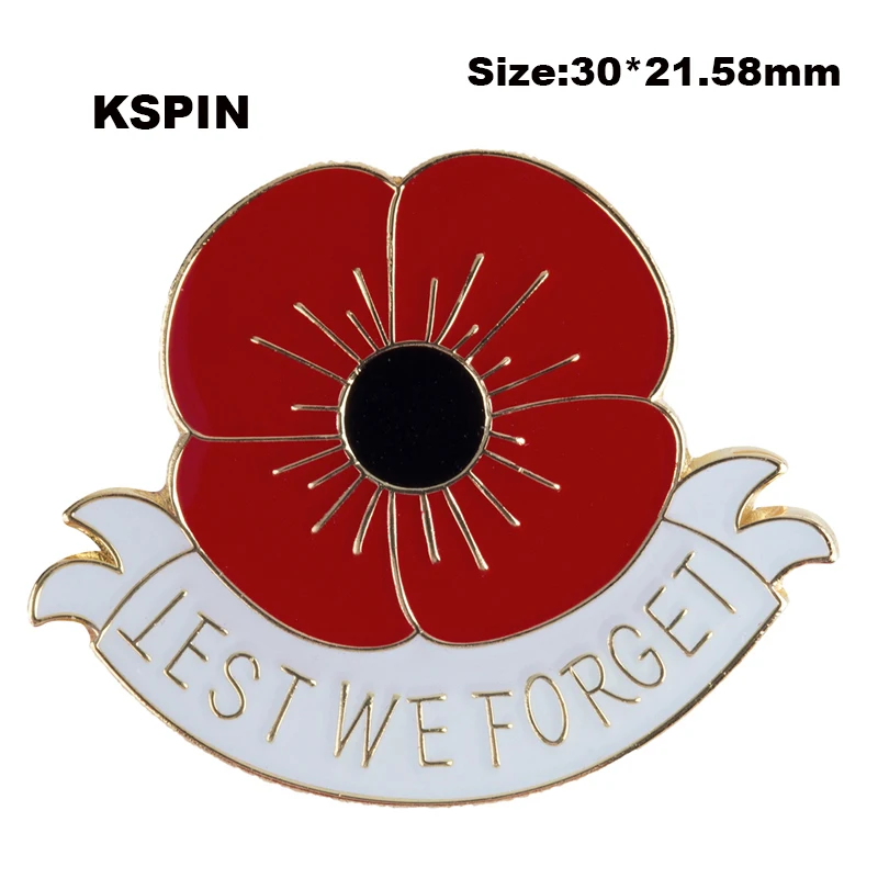 White Lest We Forget Poppy Flower Lapel Pin Badges for Clothes in Patches Rozety Papierowe Icon Backpack XY0122
White Lest We Forget Poppy Flower Lapel Pin Badges for Clothes in Patches Rozety Papierowe Icon Backpack XY0122