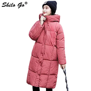 Korea Hooded collar women parkas coat Winter Casual Bakery coat pocket button cotton boyfriend oversize coat thicken outwear
Korea Hooded collar women parkas coat Winter Casual Bakery coat pocket button cotton boyfriend oversize coat thicken outwear