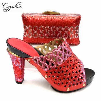 Top Quality Super High Heels Shoes And Purse Set For Wedding Party Novelty Elegant Pumps Shoes And Bag Set 6 Colors TX-803
Top Quality Super High Heels Shoes And Purse Set For Wedding Party Novelty Elegant Pumps Shoes And Bag Set 6 Colors TX-803